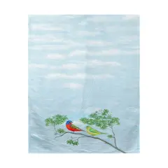 Betsy Drake Pair of Buntings Beach Towel Multicolor