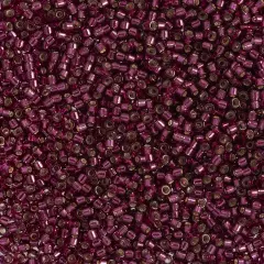 Miyuki Delica 50g Silver Lined Glass Beads, 11/0 Raspberry (DB1342)