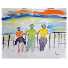 Betsy Drake Ladies Looking Place Mat Set of 4