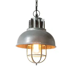 Irvins Country Tinware Industrial Warehouse Pendant Grey