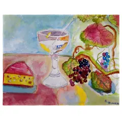 Betsy Drake Wine & Cheese Place Mat Set of 4