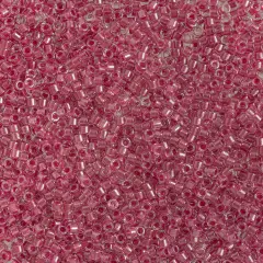 Miyuki Delica 50g Sparkle Lined Glass Beads, 11/0 Pink (DB0902)
