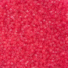 Miyuki Delica 50g Transparent Glass Beads, 11/0 Bubble Gum (DB1308)