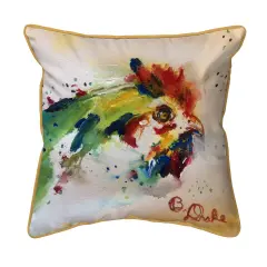 Chicken Portrait Pillow - Extra Large Zippered - 22x22 - Drake Multicolor