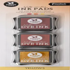 Studio Light Water-Reactive Ink Pads 3/Pkg-Nr. 14, Yellows