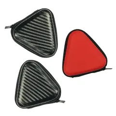 Wrapables LED Fidget Spinner Case (Set of 3), Black/Red