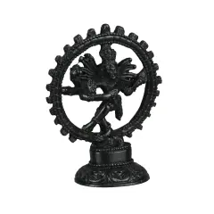 Hindu God Nataraja Dancing Shiva Ebony Finished Statue Natraj
