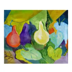 Betsy Drake Gourds Throw Multicolor