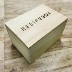 Wooden Recipe Box
