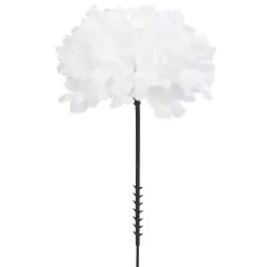 400-Pack: White Carnation Picks, 5" Stems, 3.5" Wide