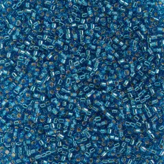 Miyuki Delica 50g Silver Lined Glass Beads, 11/0 Capri Blue (DB0149)