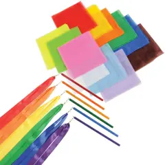 Kaplan Early Learning Company Scarves and Ribbons Set