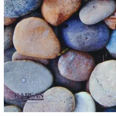 Kaplan Early Learning Company STEM Play Mat - Vibrant Real Image Pebbles Mat