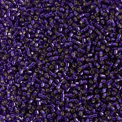 Miyuki Delica 50g Silver Lined Glass Beads, 11/0 Dark Purple (DB0609)