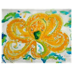 Betsy Drake Orange Jellyfish Place Mat Set of 4