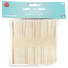CousinDIY Craft Sticks 150/Pkg-Natural 4.5"