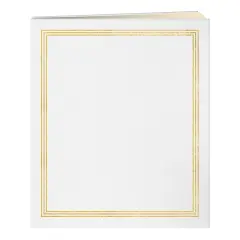 Pioneer Post Bound Album With Buff Pages 11.75"X14"-White