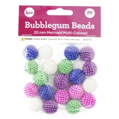 CousinDIY Bubblegum Bead 20mm 20/Pkg-Mermaid