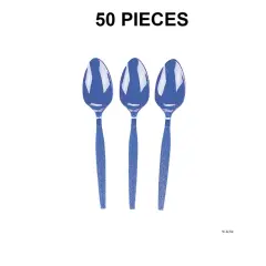 Bulk 50 Ct. Solid Color Plastic Spoons