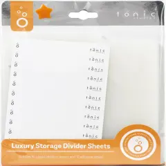 Tonic Luxury Storage Divider Sheets-10 Dividers With 12 Labels