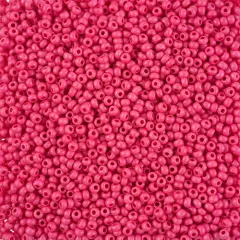 John Bead 8/0 Terra Intensive Matte Czech Glass Seed Beads, 500g Rose