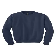 Gildan&reg; Youth Crewneck Long Sweatshirt Navy