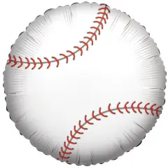 Baseball 18" Round Foil Balloon, 1ct
