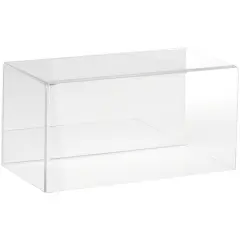 Plymor Clear Acrylic Display Case with No Base (Mirror Back), 10" W x 5" D x 5" H