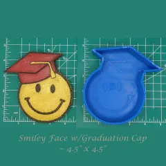 Smiley Graduate Silicone Freshie Mold