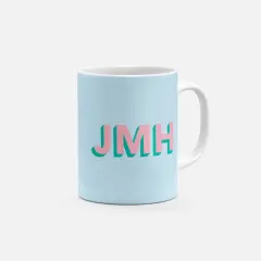 Monogram 3D Initials 11oz Mug V