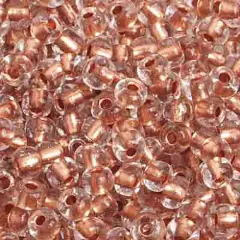 John Bead 6/0 Copper Lined Czech Glass Seed Beads, 500g Crystal