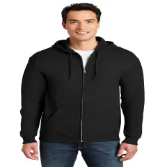 Gildan&reg; Heavy Blend Long Sleeve Full-Zip Hooded Sweatshirt Black