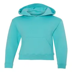 JERZEES&reg; Hooded Turtle Neck Long Sleeve Sweatshirt For Youth Scuba blue