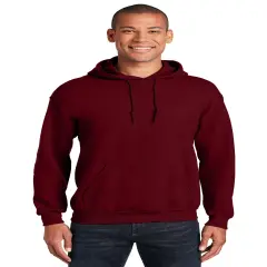 Gildan&reg; Long Sleeve Heavy Blend Hooded Sweatshirt Garnet