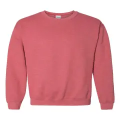 Gildan&reg; Heavy Blend Long Sleeve Crewneck Sweatshirt Heather scarlet red