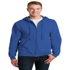Jerzees&reg; NuBlend Full-Zip Hooded Sweatshirt Royal