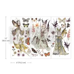 Redesign With Prima Decor Small Transfers - Forest Fairies - 3 sheets , 6"x12" 655350657178