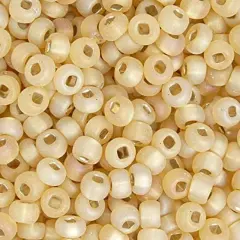 John Bead 2/0 Silver Lined Czech Glass Seed Beads, 500g Tr. Lt Topaz AB Matt