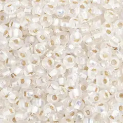 John Bead 6/0 Silver Lined Czech Glass Seed Beads, 500g Crystal Rainbow