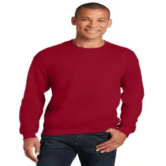 Gildan&reg; Crewneck Long Sleeve Sweatshirt Cardinal red