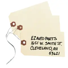 Avery Shipping Tags with Wire, 11.5 pt. Stock,5-1/4" x 2-5/8", 1,000 Manila Hang Tags (12606)