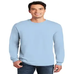 Gildan&reg; Heavy Cotton Long Sleeve Crewneck T-Shirt Light blue