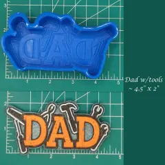 Dad with tools Silicone freshie Mold