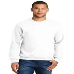 JERZEEAS&reg; NuBlend Crewneck Sweatshirt White