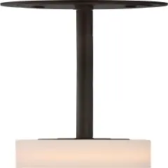 Willow 1-Light Mini-Pendant Mounted Pendant Light Fixture in Forest Bronze Finish