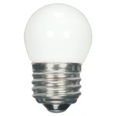 1.2w S11 LED 120v White E26 Medium base 2700K Warm White