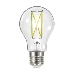 Satco 8w LED Bulb A19 Clear Finish 4000K - 60w-equiv Cool White