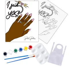 "The Proposal" DIY Canvas Art Kit for Adults Beginner, Acrylic Paint, Size 11x14 inch