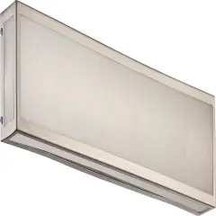 Nuvo Crate 24" LED Vanity Marbleized Acrylic Panels in Brushed Nickel Finish