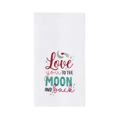 Valentine's Day "Love You To The Moon And Back" Kitchen Dishtowel